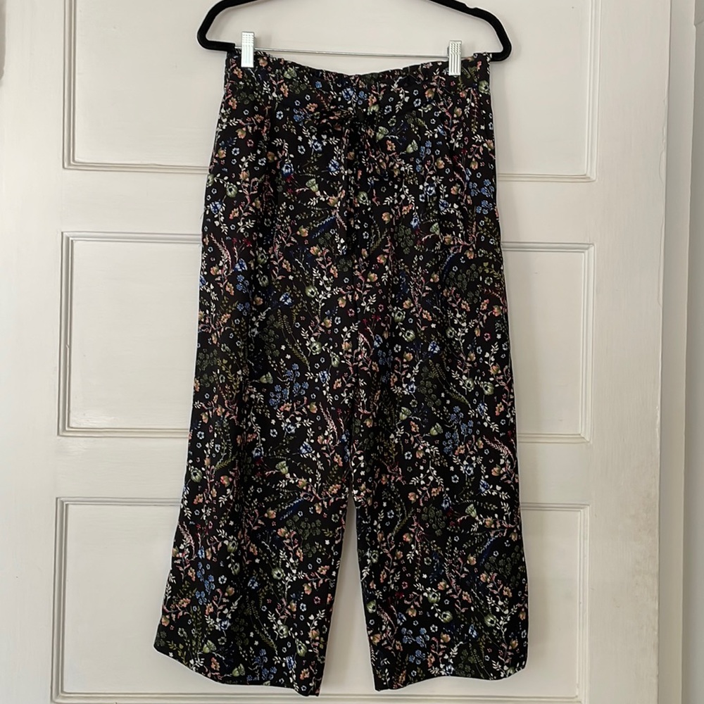 Dr2 by Daniel Rainn wide leg cropped pants sz M